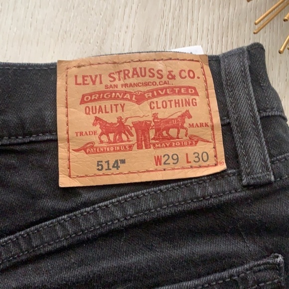 Womens Repurposed‎ 514 Levis shorts black summer beach travel size 29 - Picture 8 of 10